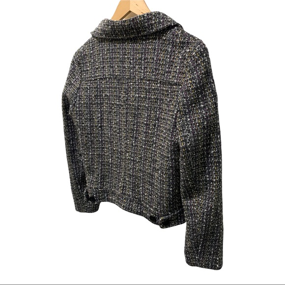 GAP MULTI-COLORED TWEED WOOL BLEND LS FULL BUTTON FRONT BLAZER JACKET SIZE SMALL - Picture 10 of 16